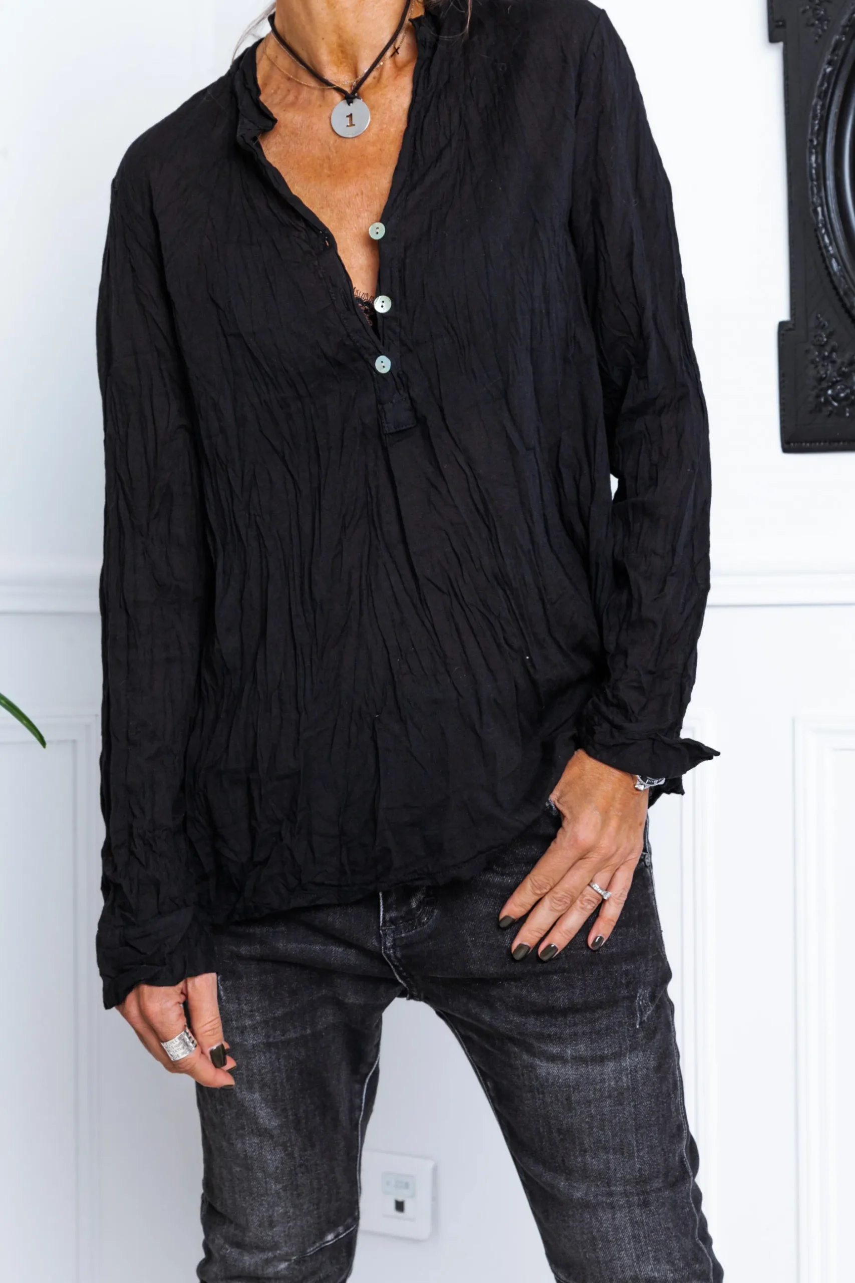 blouse_banditas_kovan_noi_0.webp Grungemama Blouse Banditas Kovan Noir