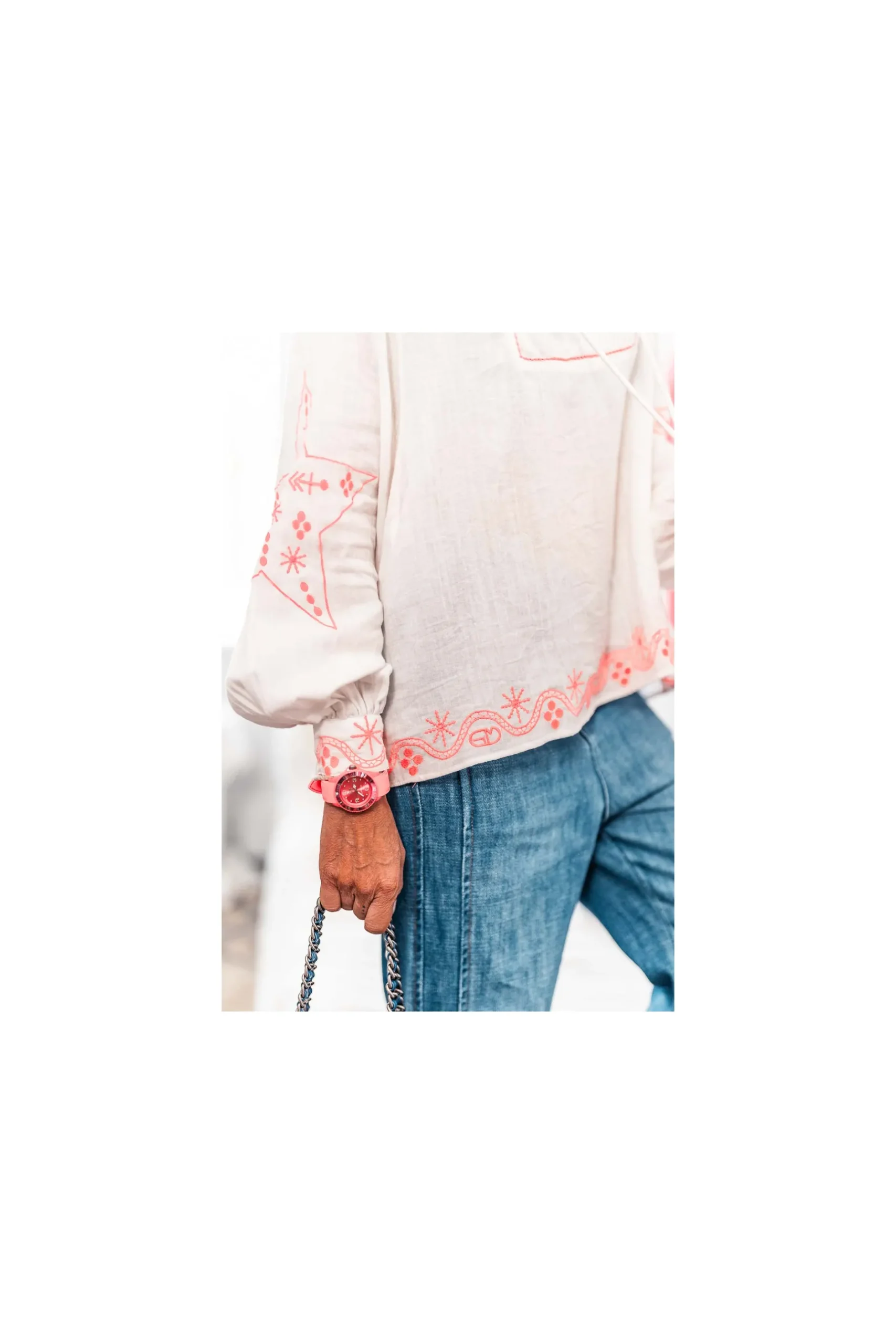 blouse_grungemama_alima_b_3.webp Grungemama Blouse Alima Blanc/rose