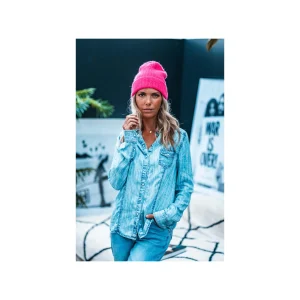 Grungemama Bonnet Lovely Fuchsia