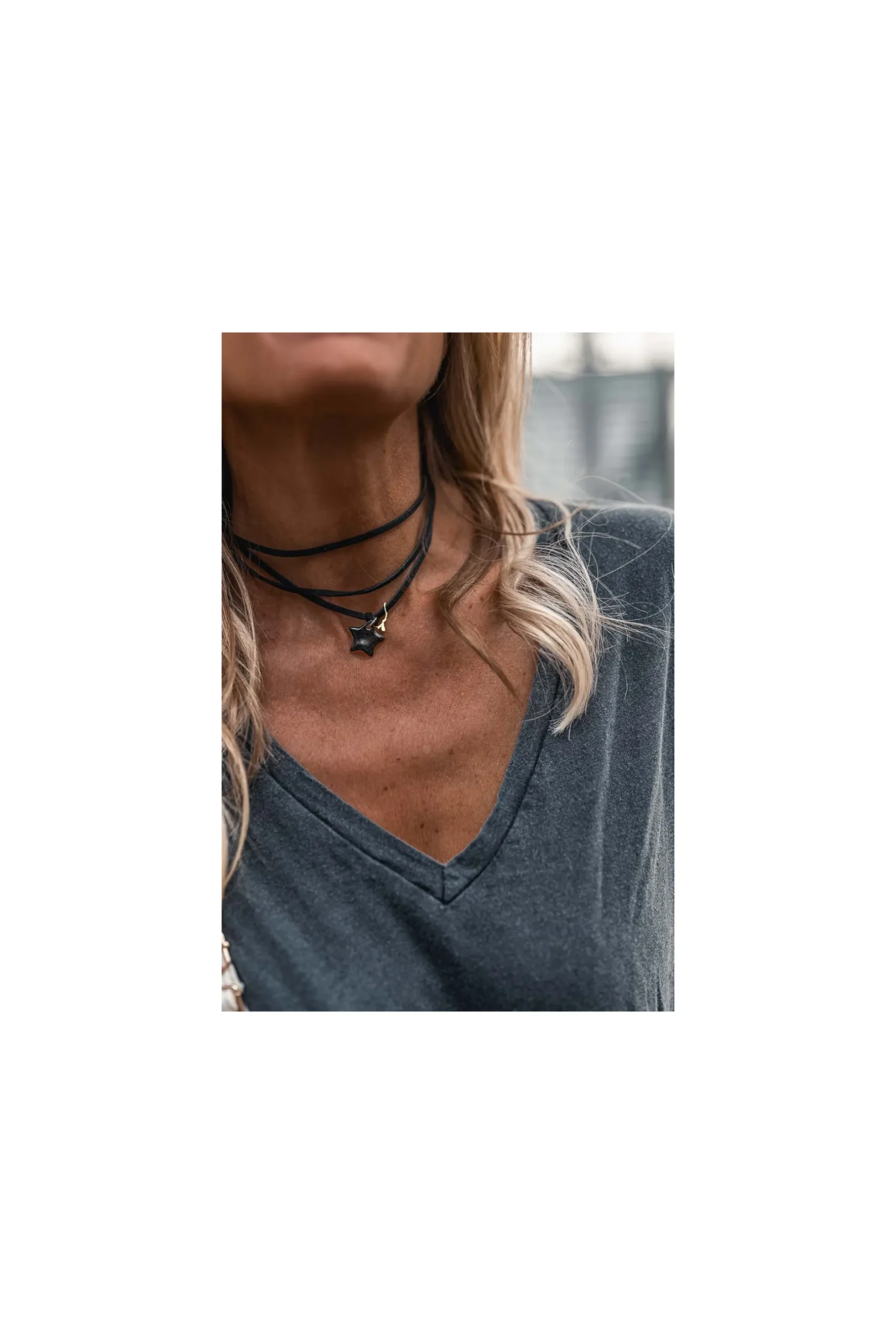 bracelet__collier_jane_no_2.webp Grungemama Bracelet / Collier Jane Noir étoile Noire