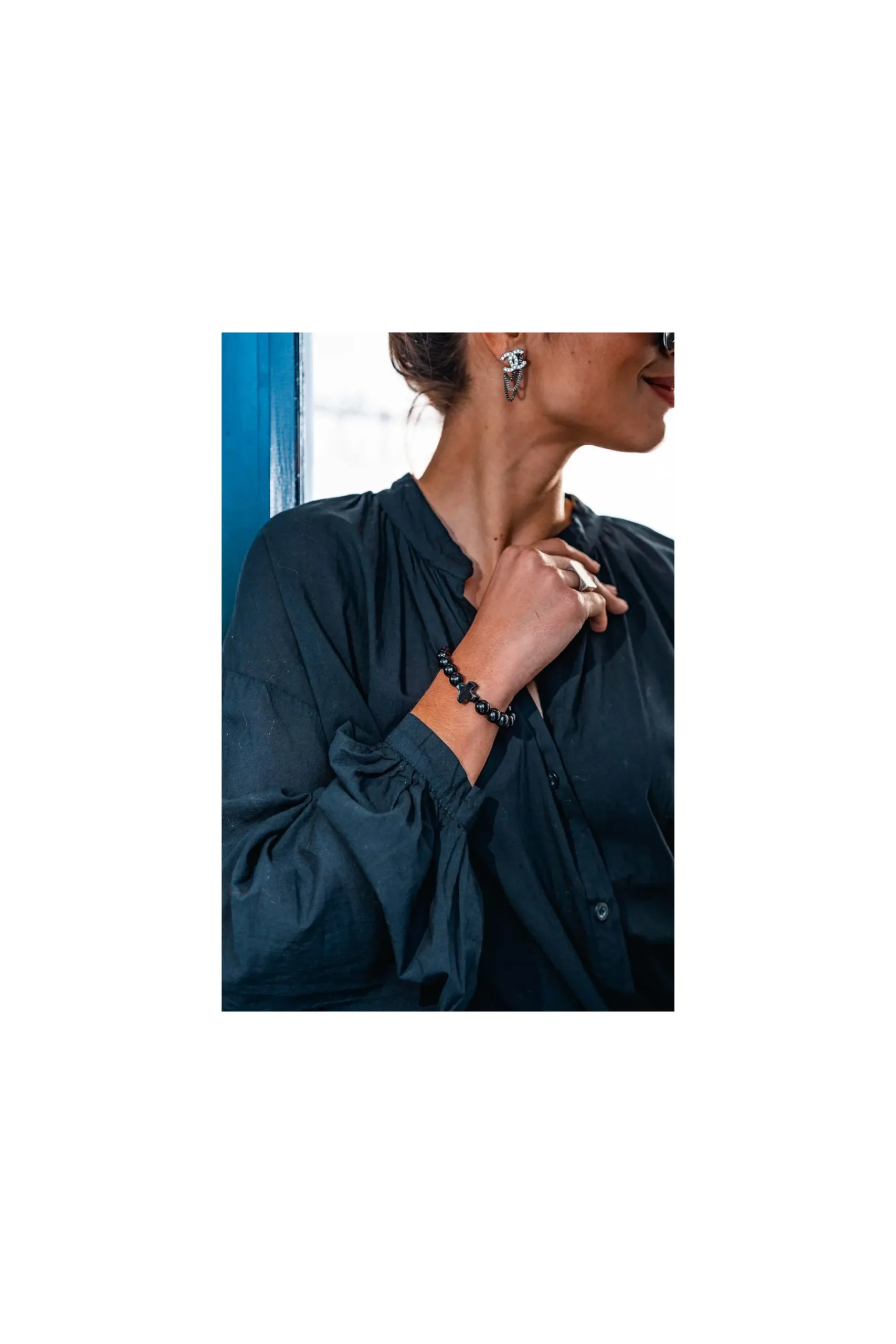bracelet_hossegor_croix_n_0.webp Grungemama Bracelet Hossegor Croix Noir