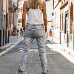 Grungemama Debardeur Newmarcel Lin Blanc