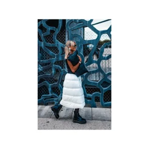 Grungemama Jupe Doudoune Plumy Blanc