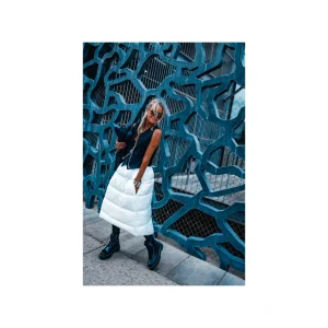 Grungemama Jupe Doudoune Plumy Blanc