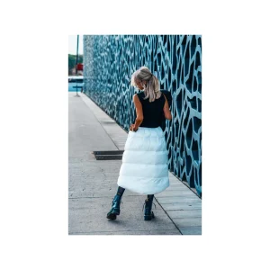 Grungemama Jupe Doudoune Plumy Blanc