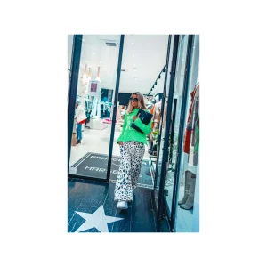 Grungemama Pantalon Banditas Baya Léopard écru