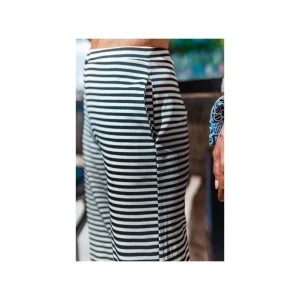 Grungemama Pantalon Stripe Noir / Blanc