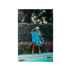 Grungemama Poncho Banditas Unk Turquoise