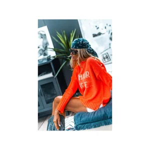Grungemama Pull Amourdingue Orange Fluo