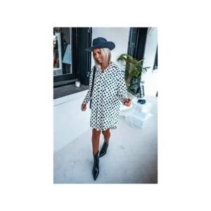 Grungemama Robe Banditas Nelia Blanc/noir
