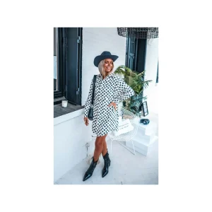 Grungemama Robe Banditas Nelia Blanc/noir