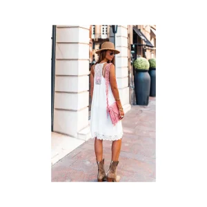 Grungemama Robe Dress Night Blanc