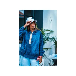 Grungemama Sweat Banditas Timy Jeans Bleu