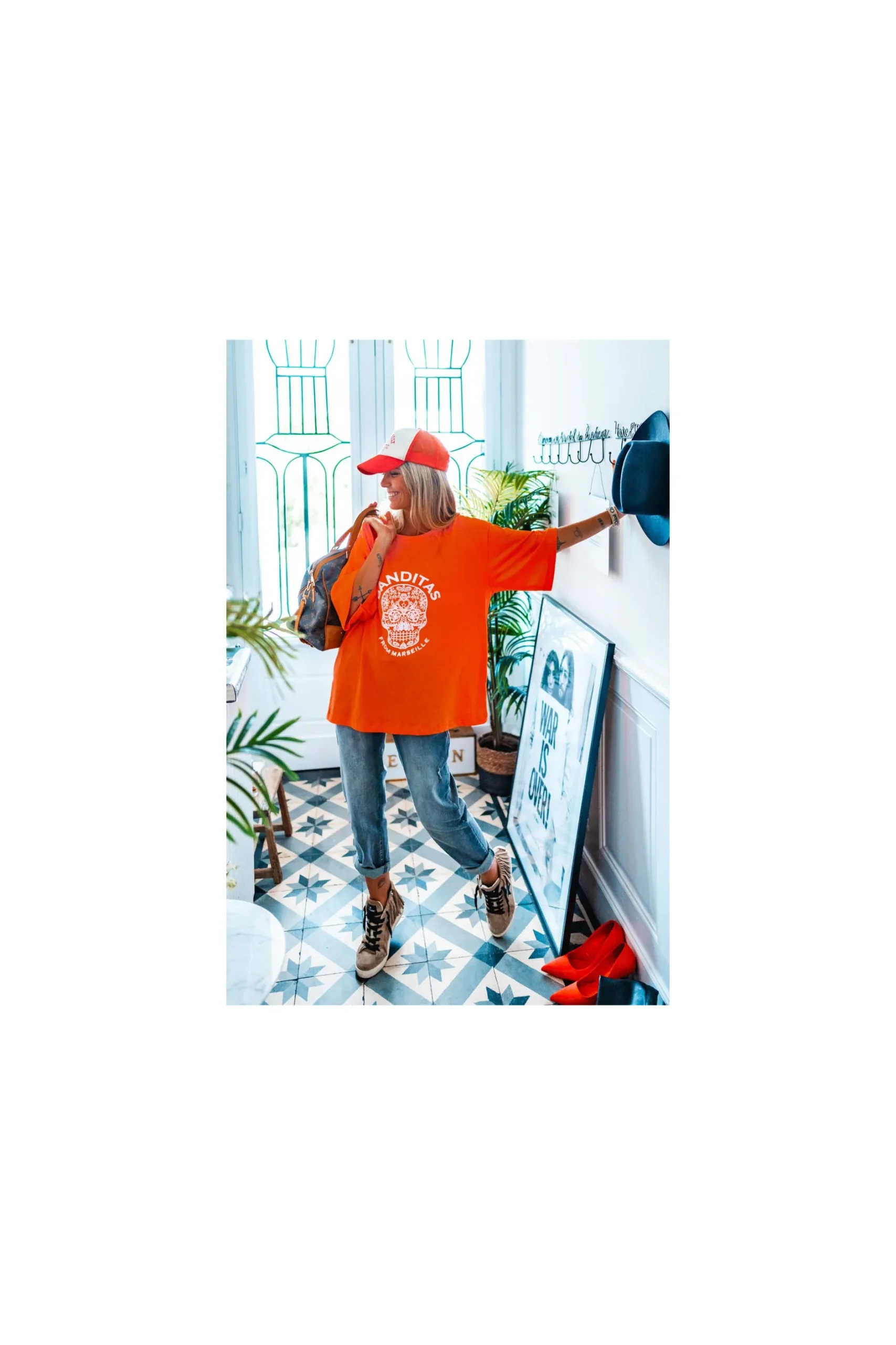 tshirt_banditas_lary_oran_4.webp Grungemama T-shirt Banditas Lary Orange