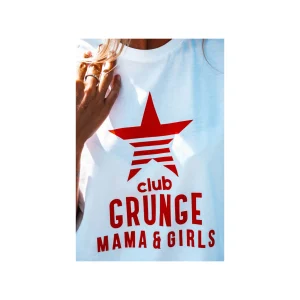 Grungemama T-shirt Grunge Club Blanc/ Rouge