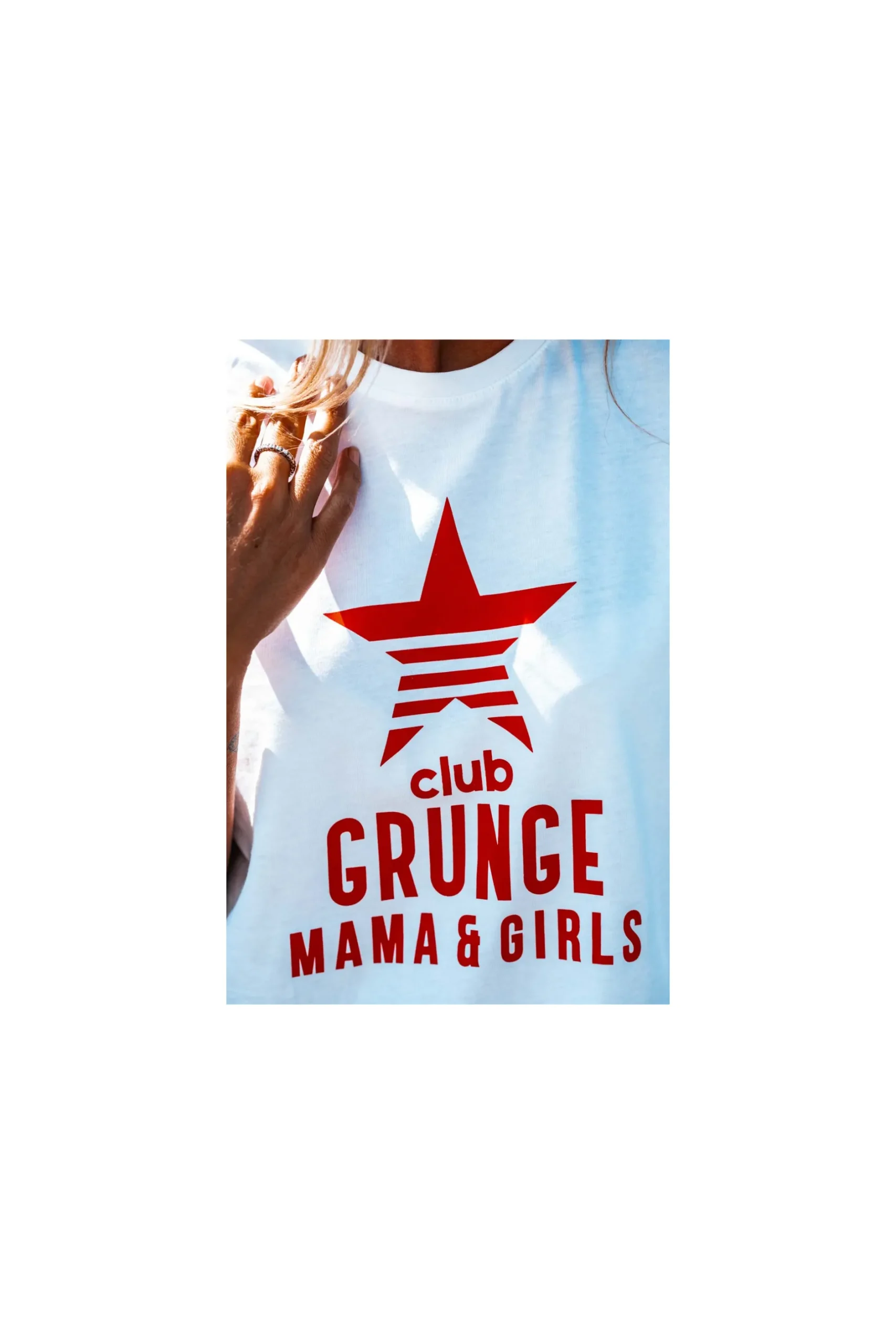 tshirt_grungemama_grunge__0.webp Grungemama T-shirt Grunge Club Blanc/ Rouge