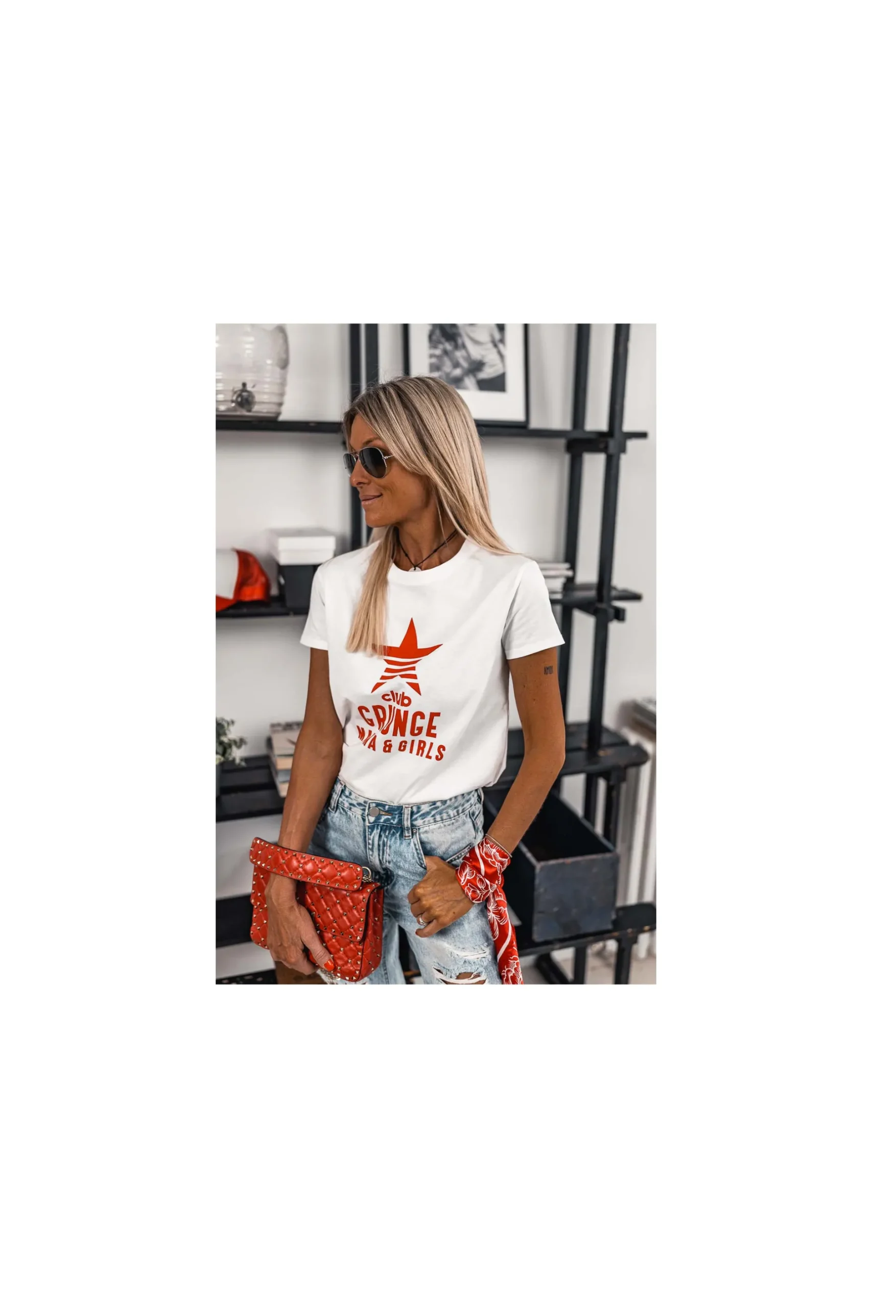tshirt_grungemama_grunge__1.webp Grungemama T-shirt Grunge Club Blanc/ Rouge